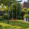 Wie viel Platz braucht eine Schaukel? Richtig messen – realistische Swingly Einarm-Schaukel im Garten