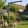 Werkzeugliste für den Swingly Aufbau – realistische Swingly Einarm-Schaukel im Garten