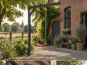 Gestaltungsidee für eine Einarm-Schaukel: Naturgarten